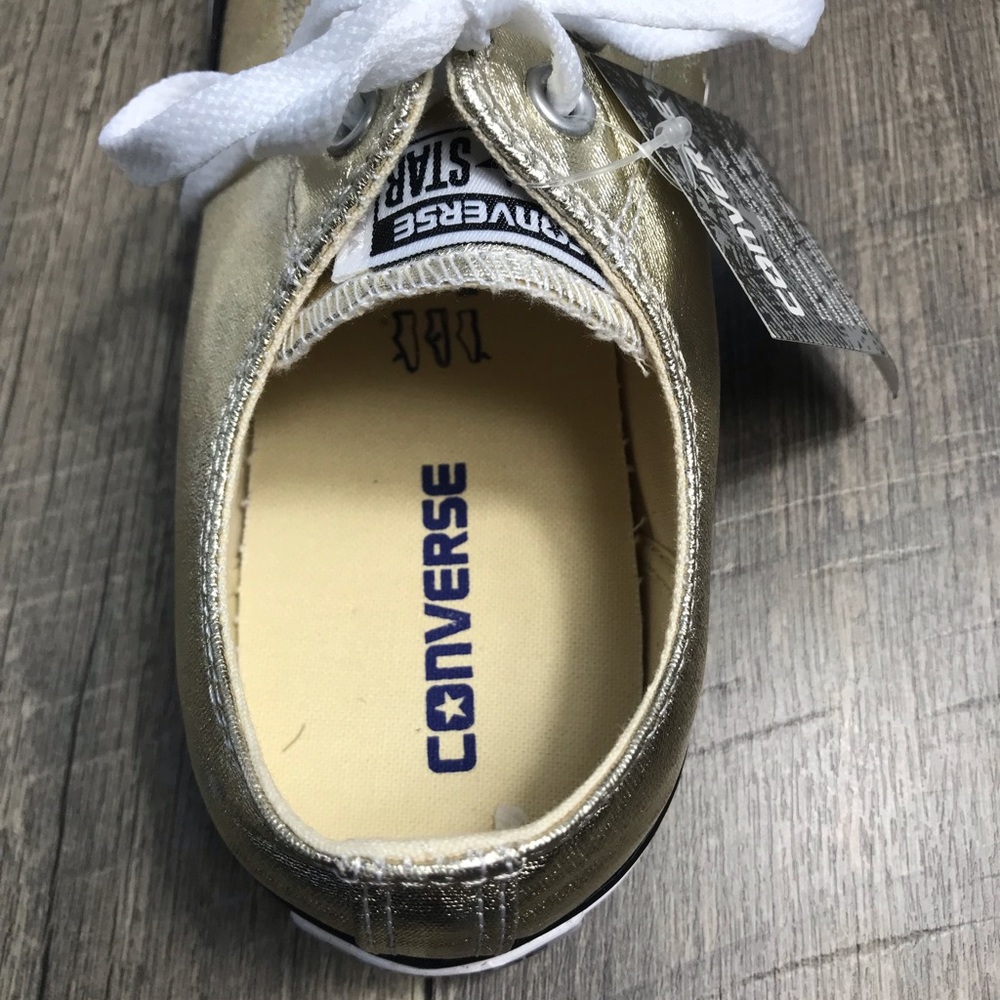NWT Converse Ctas OX Light Gold M AUTHENTIC - Picture 7 of 7